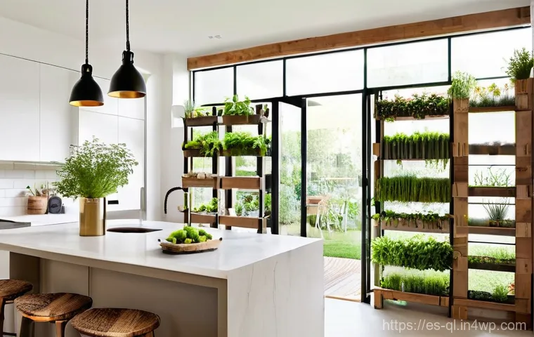 자연주의 홈 데코의 기본 원칙 - **A Serene Living Room Retreat with Earthy Tones and Natural Textures**
    "A sun-drenched, tranqui...