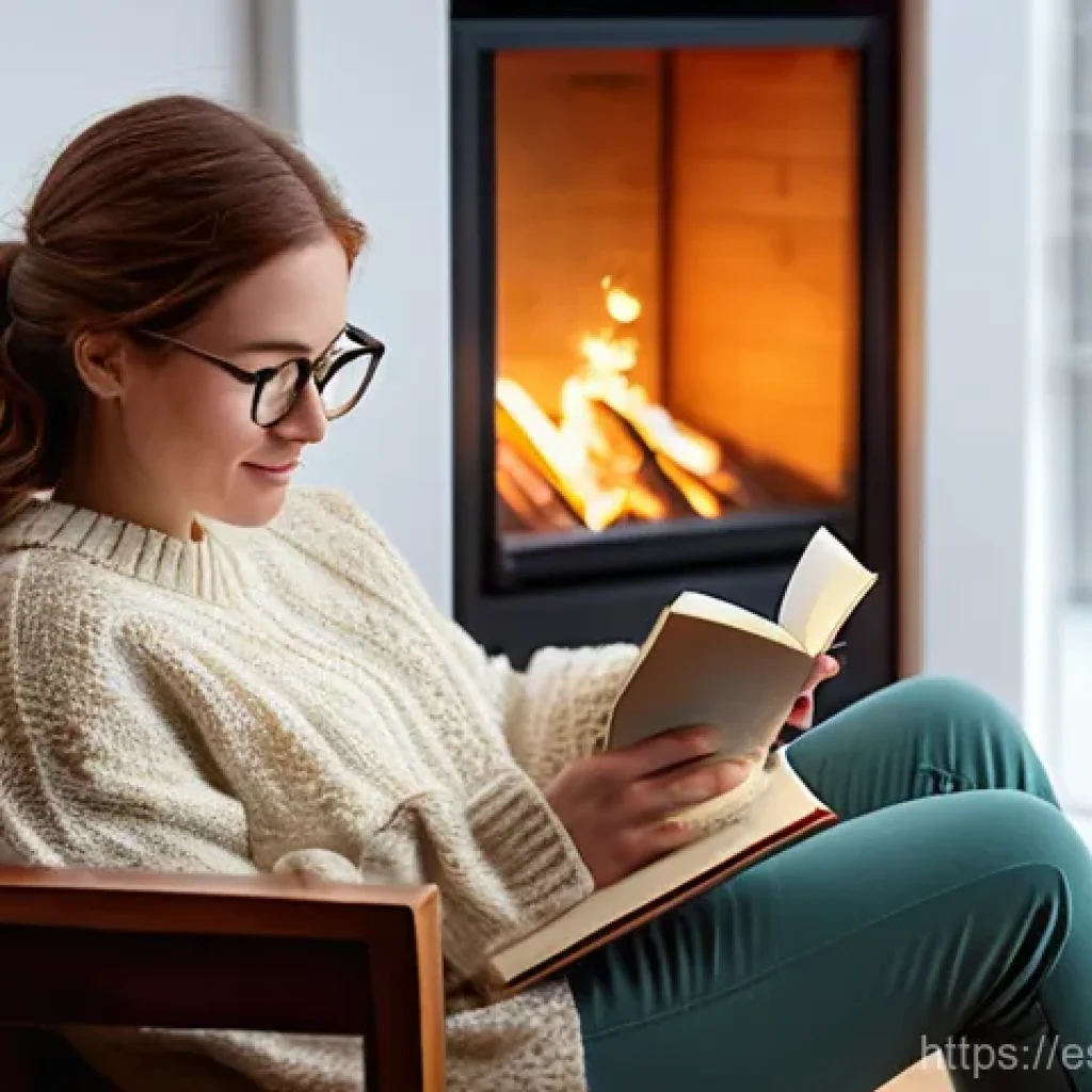 자연주의 홈 데코에 적합한 벽 장식 아이디어 - **Prompt:** A young woman (early 20s) with soft, flowing brown hair sits comfortably curled in a plu...