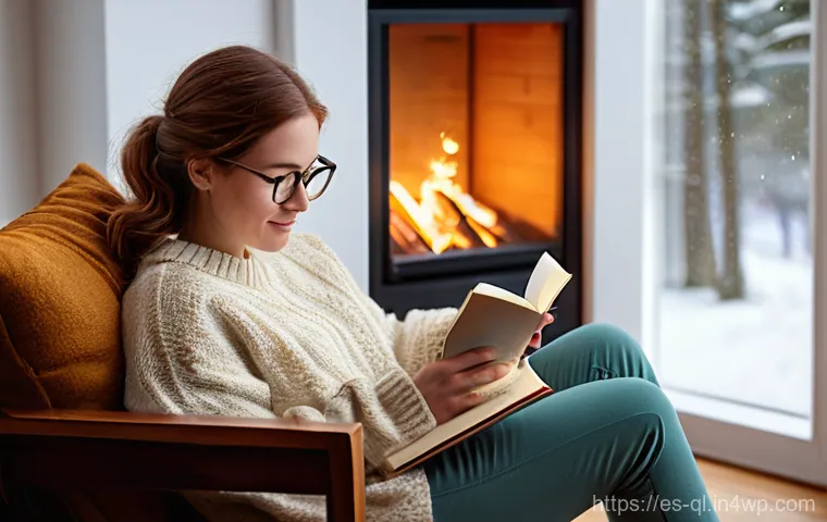 자연주의 홈 데코에 적합한 벽 장식 아이디어 - **Prompt:** A young woman (early 20s) with soft, flowing brown hair sits comfortably curled in a plu...