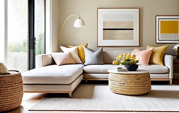 자연주의 홈 데코에서의 색상 심리학 - **Serene Green and Blue Workspace:** A bright and peaceful home office designed for calm concentrati...